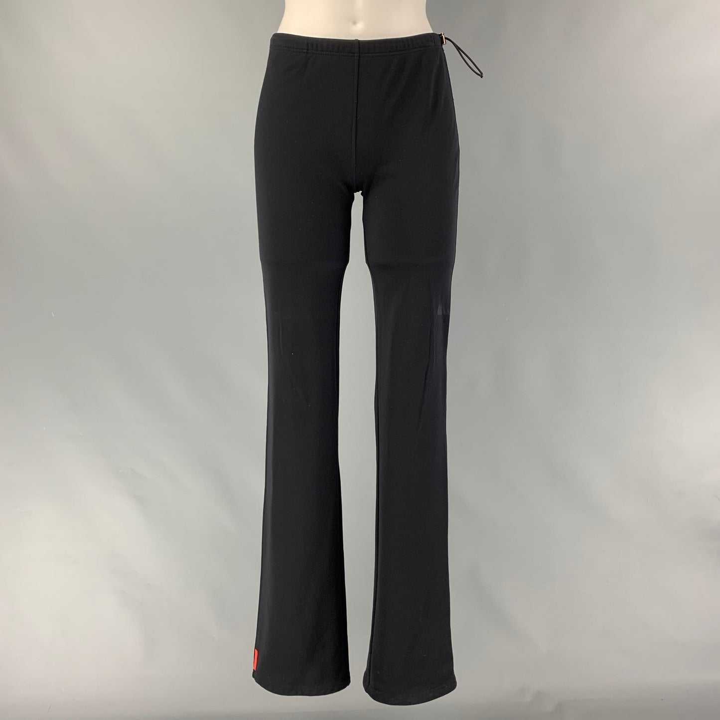PRADA Size S Black Solid Drawstring Leggings