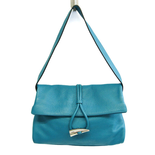 Burberry   blue  Leather Shoulder Bag ()