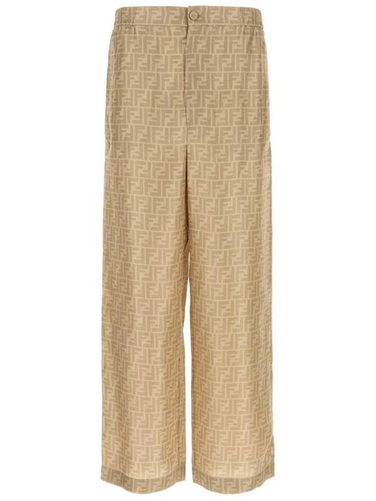 Fendi Fendi Ff Silk Pants