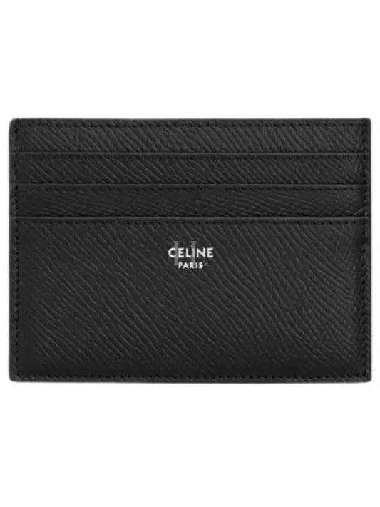 CELINE Grained Calfskin Large Card Wallet Black