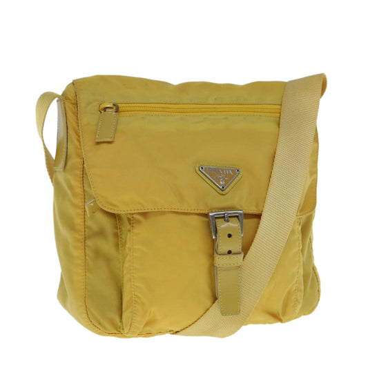 PRADA Shoulder Bag Nylon Yellow  ac2531