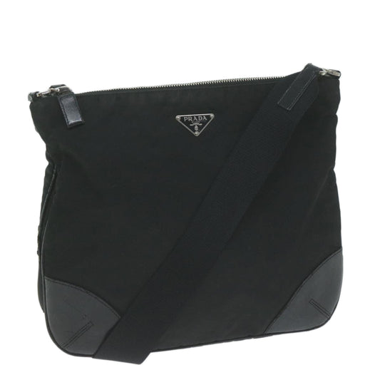 PRADA Shoulder Bag Nylon Black  ac2727