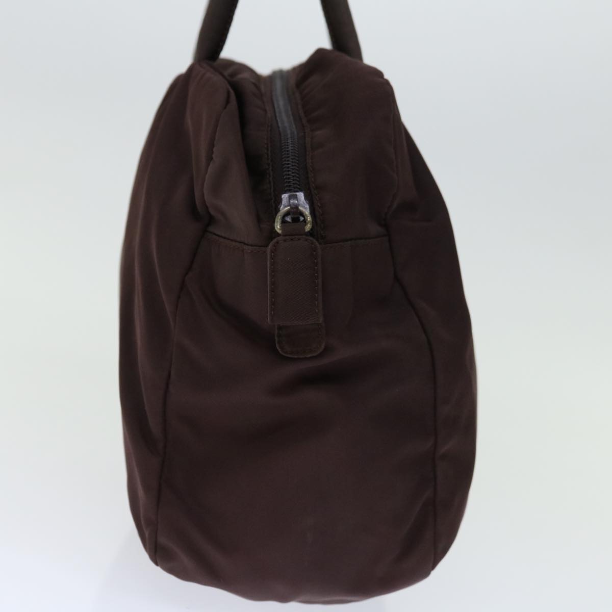 PRADA Hand Bag Nylon Brown  ac2805