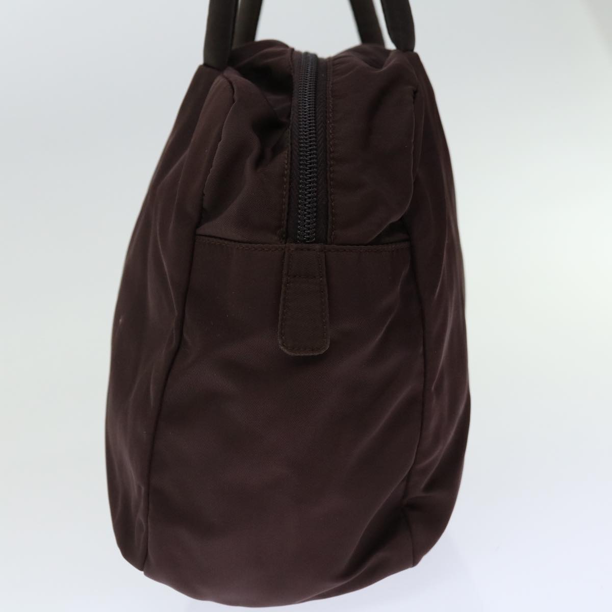 PRADA Hand Bag Nylon Brown  ac2805