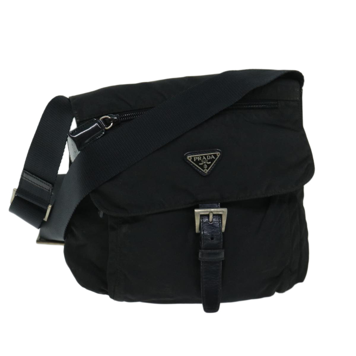 PRADA Shoulder Bag Nylon Black  ac2806