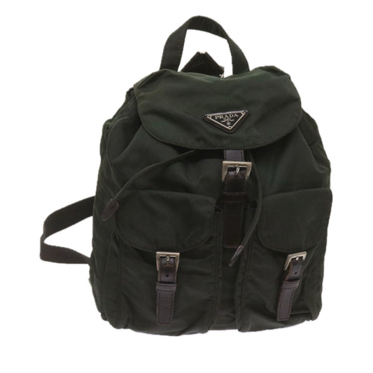 PRADA Backpack Nylon Green  ac2808