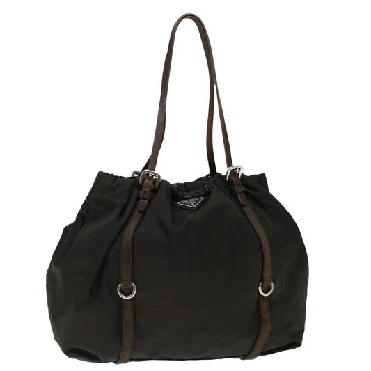 PRADA Shoulder Bag Nylon Khaki  ac2867