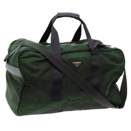PRADA Boston Bag Nylon 2way Green  ac2869