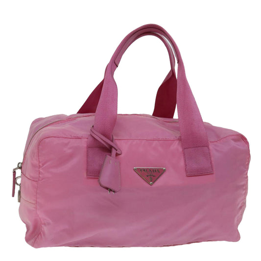 PRADA Boston Bag Nylon Pink  ac2870