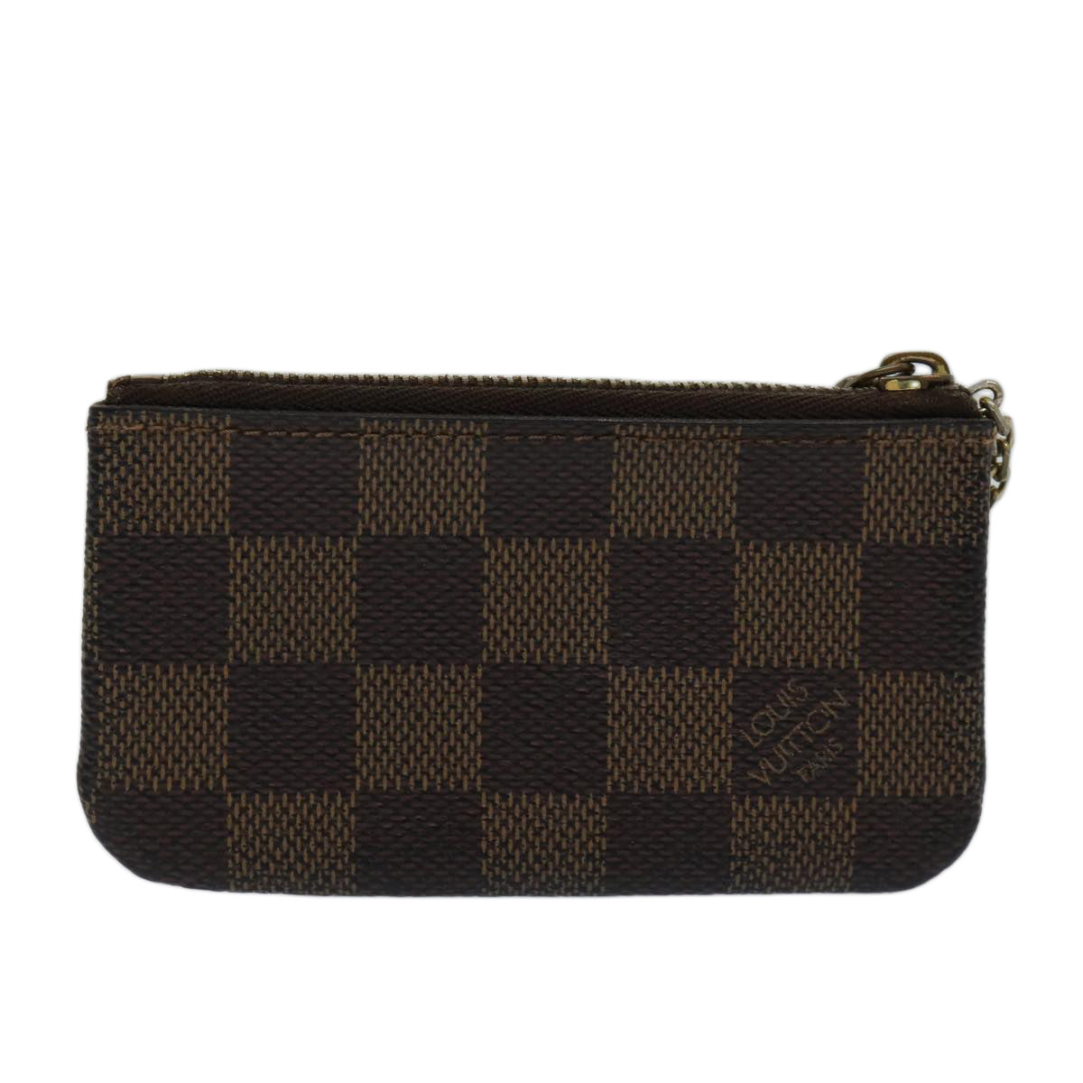 LOUIS VUITTON Damier Ebene Pochette Cles Coin Purse N62658 LV ac2879
