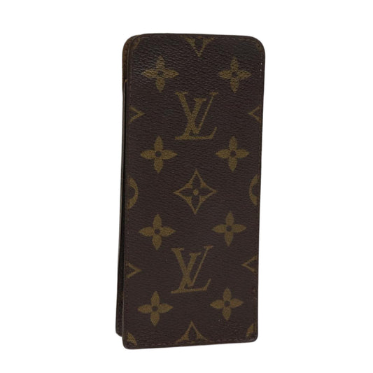 LOUIS VUITTON Monogram Etui Lunette Simple Glasses Case Old model LV ac2888