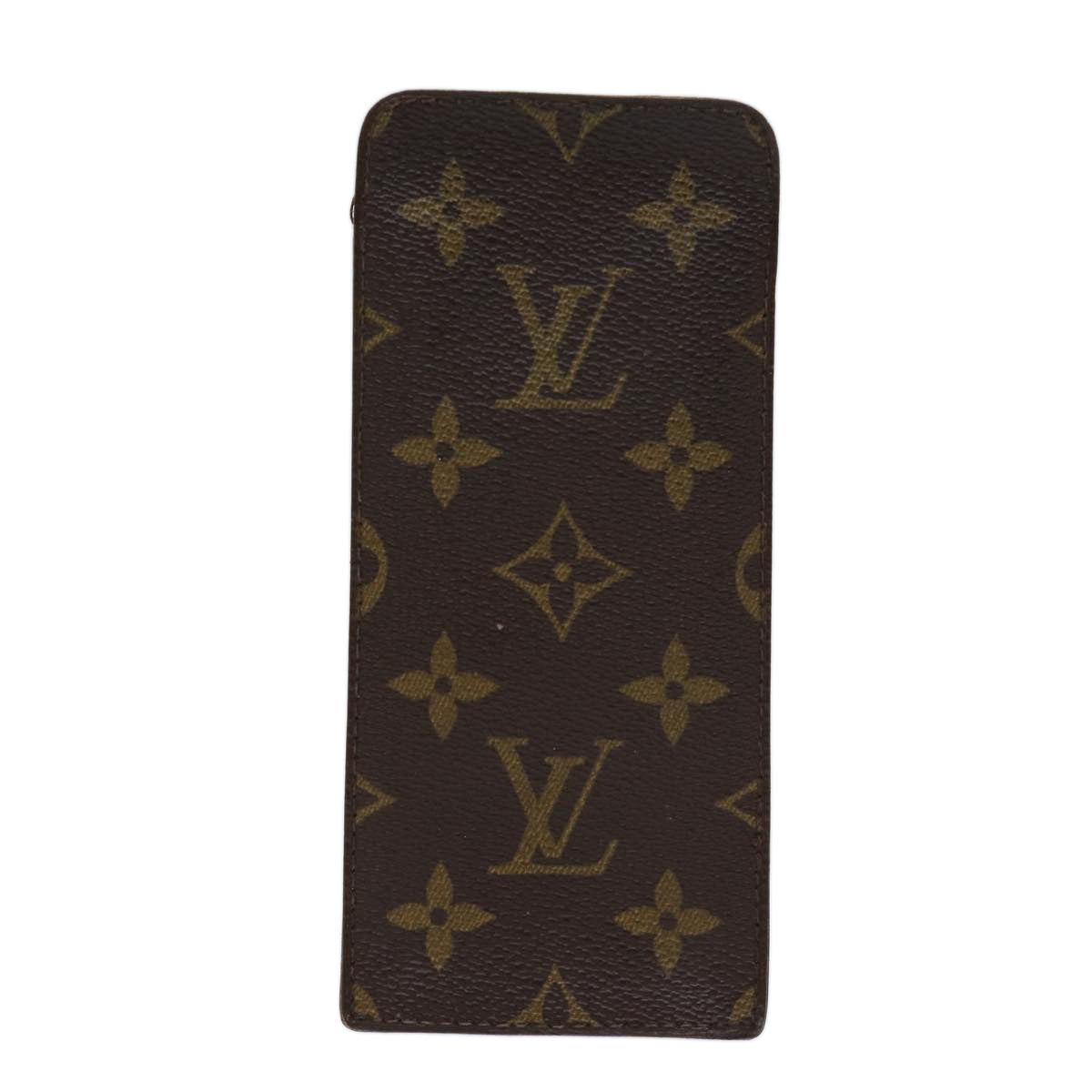 LOUIS VUITTON Monogram Etui Lunette Simple Glasses Case Old model LV ac2888