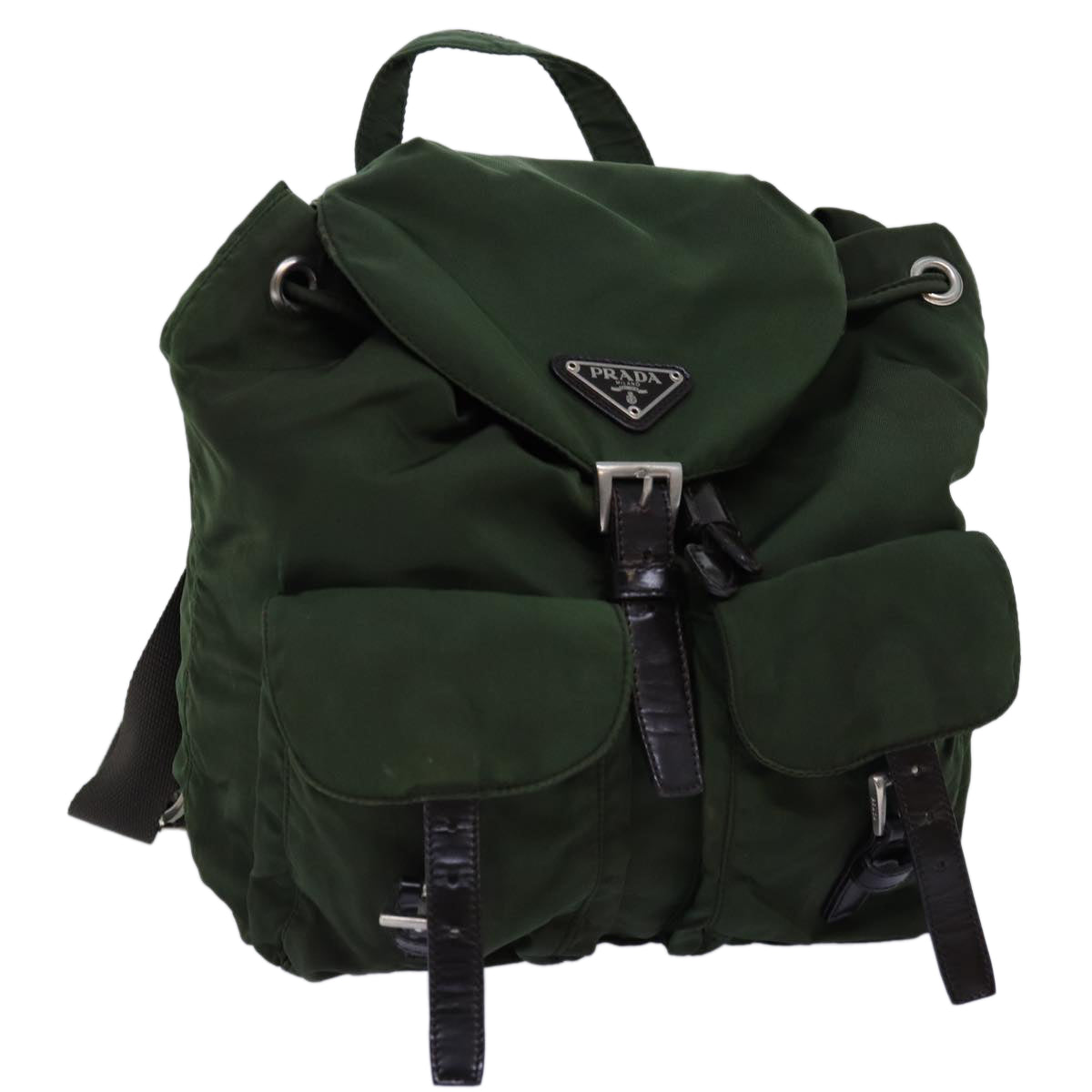 PRADA Backpack Nylon Khaki  ac2970