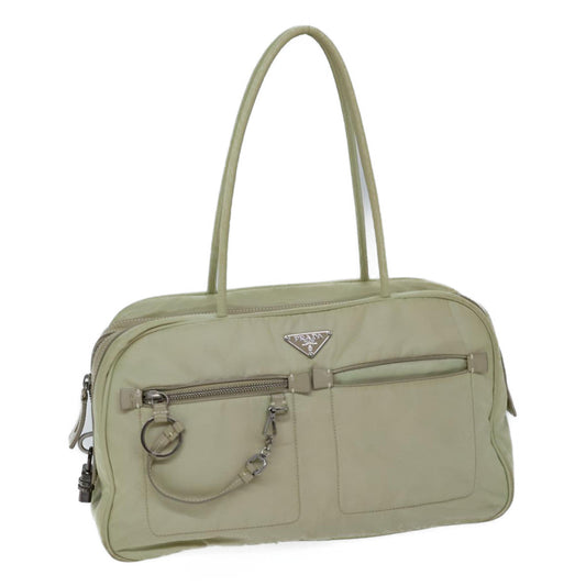 PRADA Shoulder Bag Nylon Beige  ac2972