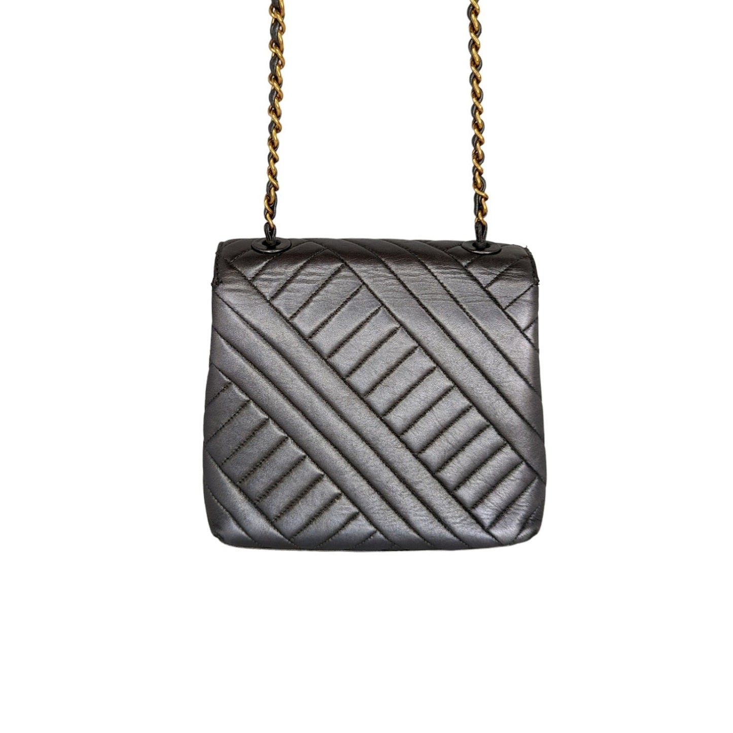 Chanel bag Vintage Chevron Quilted Square Flap Bag