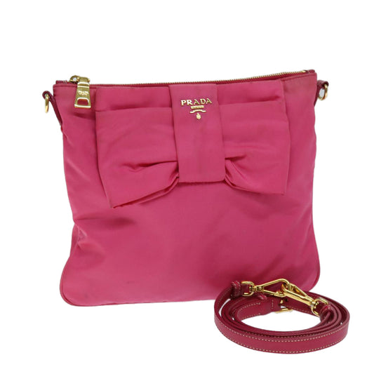 PRADA Shoulder Bag Nylon Pink  ac3015