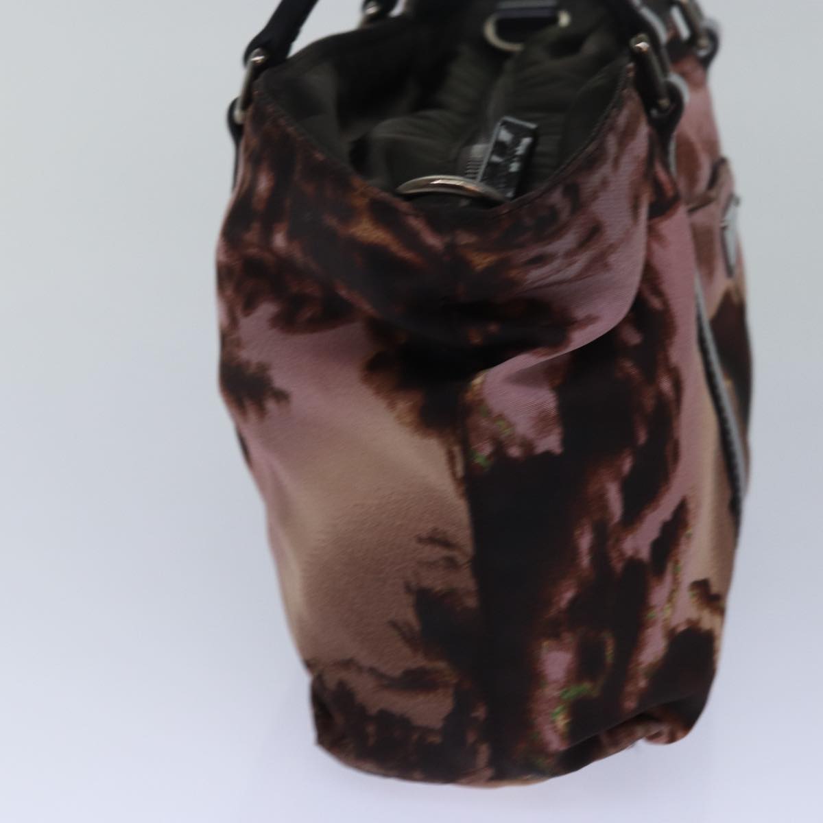 PRADA Hand Bag Nylon 2way Brown  ac3050