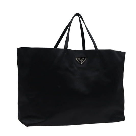 PRADA Tote Bag Satin Black  ac3086