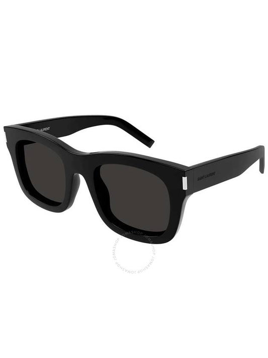 Saint Laurent Saint Laurent Dark Grey Square Ladies Sunglasses SL 650 MONCEAU 001 55