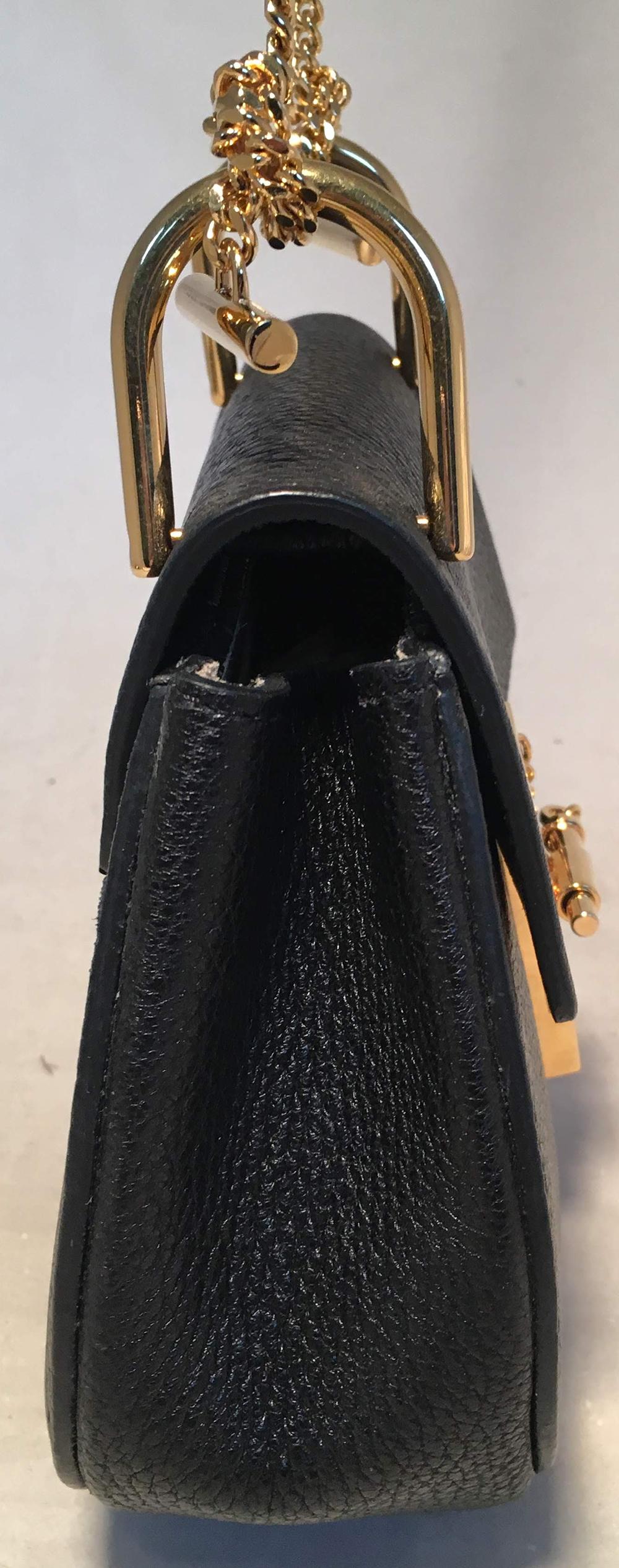 CHLOE NWOT Mini Drew Black Leather Saddle Bag