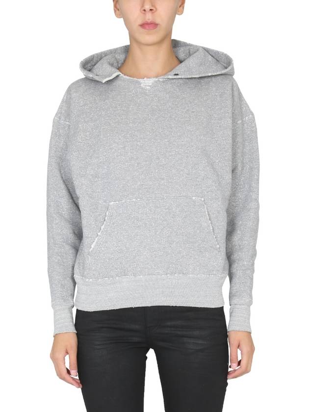 Saint Laurent Distress Hooded Sweatshirt 704159 Y36XQ 1450 B0110815588