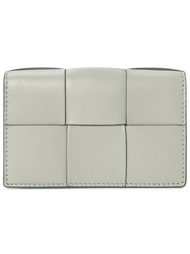 Bottega Veneta Intrecciato Card Wallet Grey