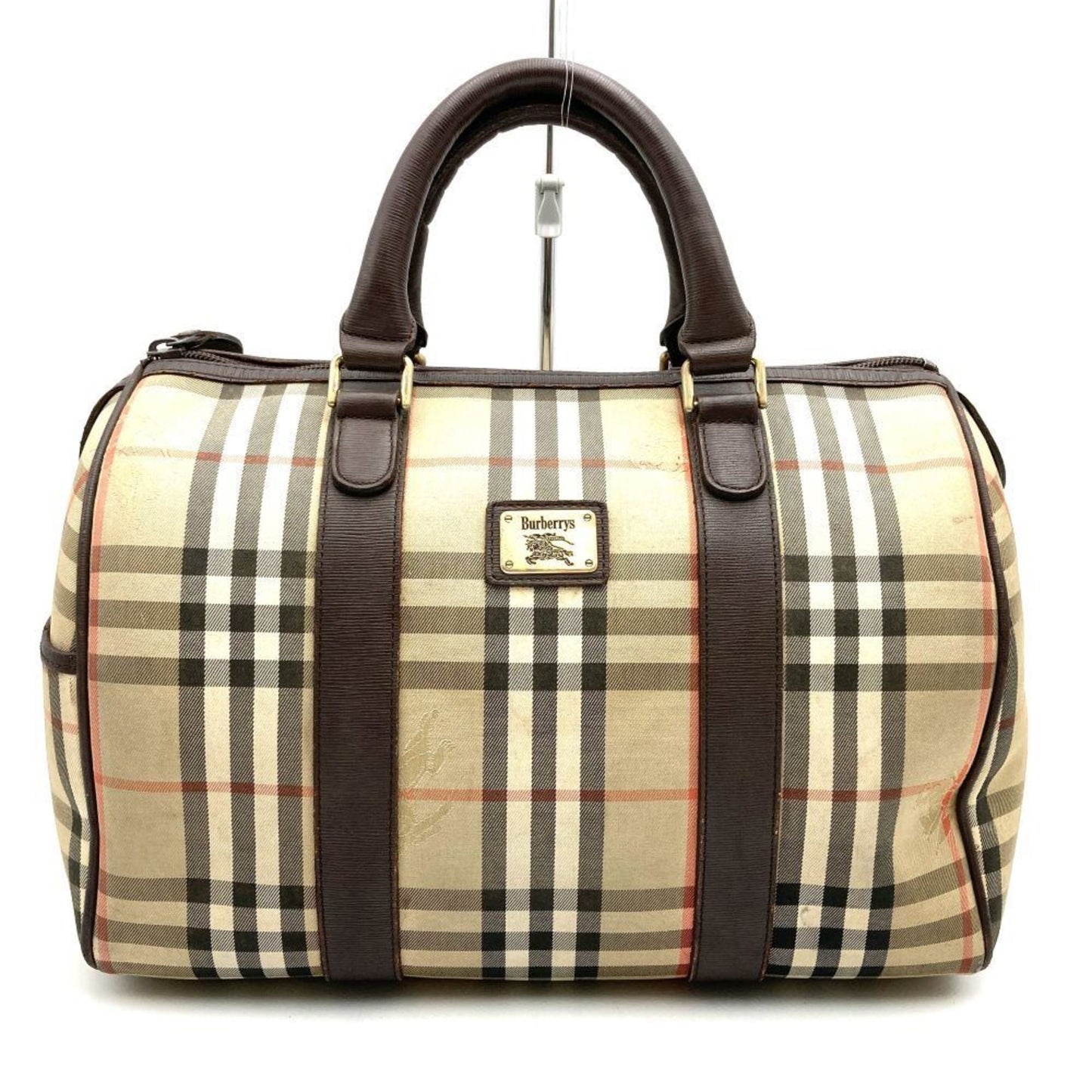 Burberry  Leather Boston Bag Handbag ()