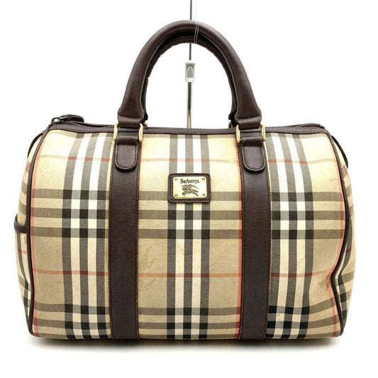 Burberry  Leather Boston Bag Handbag ()