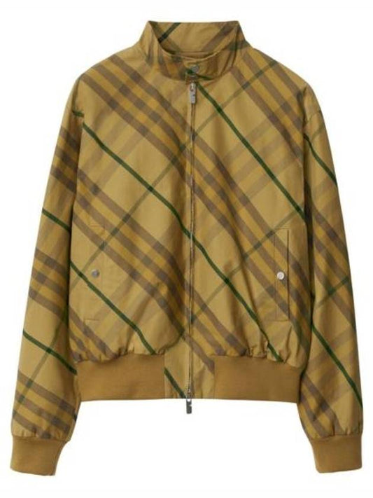 Burberry Check Bomber Jacket Yellow