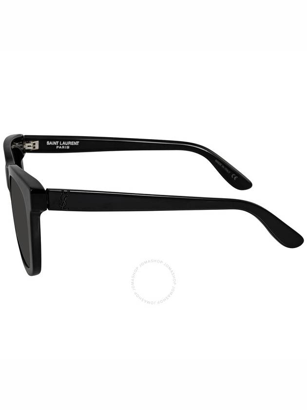 Saint Laurent Saint Laurent Grey Square Unisex Sunglasses SLM24K 001 55