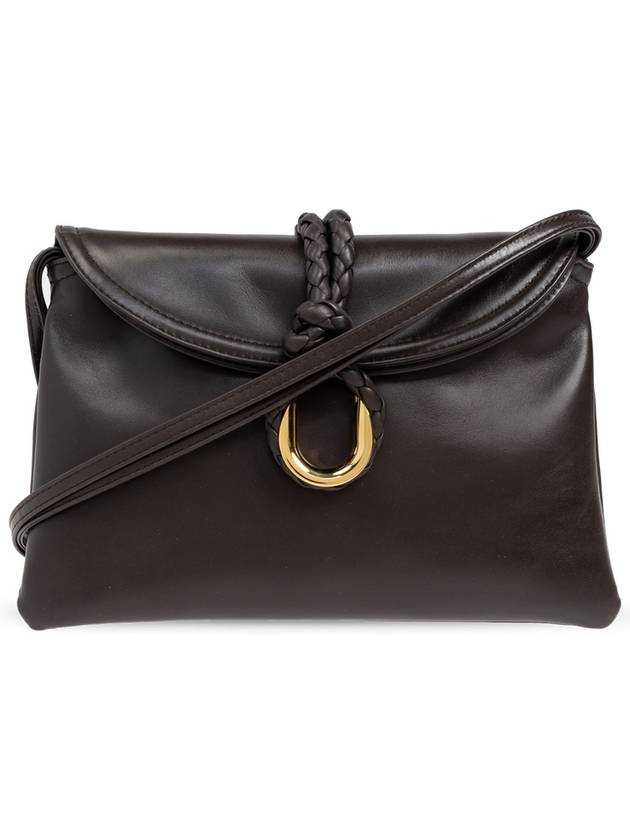 Bottega Veneta Liberta Small Leather Cross Bag Black