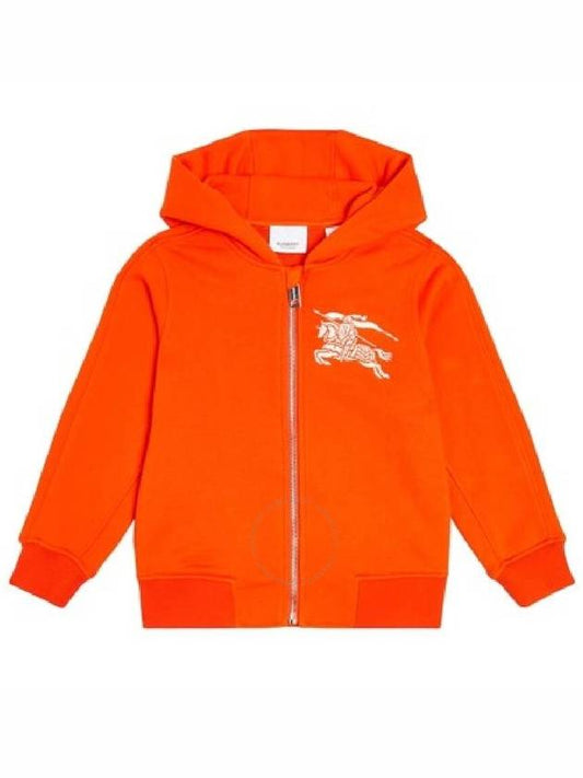 Burberry Burberry Boys Scarlet Orange Devan Equestrian Knight Design Hoodie, Size 4Y