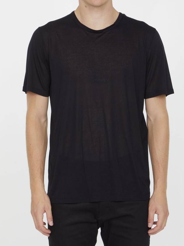 Saint Laurent Basic Short Sleeve T-Shirt Black