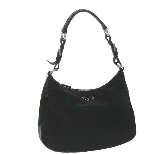 PRADA Shoulder Bag Nylon Black  am5243