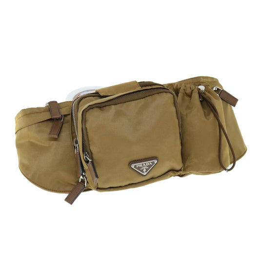 PRADA Waist bag Nylon Brown  am5436