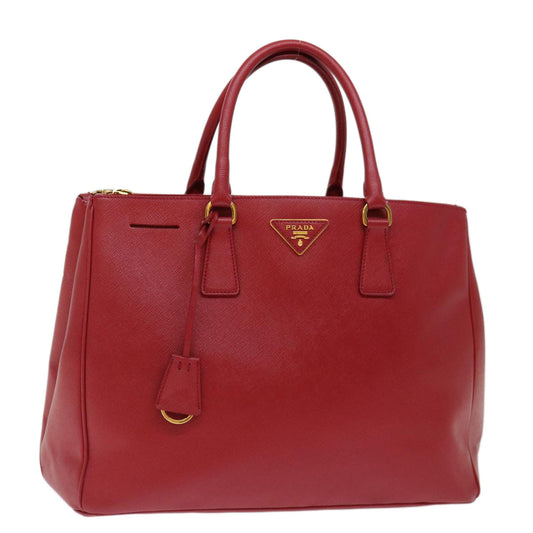 PRADA Galleria Hand Bag Safiano leather Red  am6067