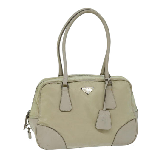 PRADA Shoulder Bag Nylon Beige  am6097