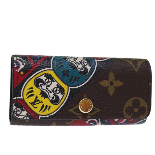 LOUIS VUITTON Monogram Kabuki Daruma Multicles 4 Key Case M67252 LV am6279