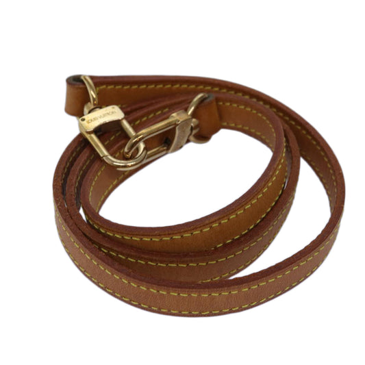 LOUIS VUITTON Shoulder Strap Leather 35.8"" Beige LV am6281