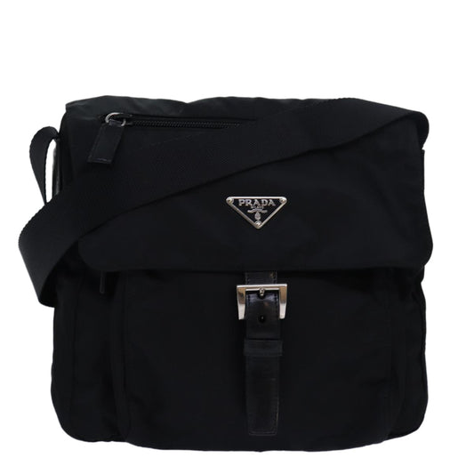 PRADA Shoulder Bag Nylon Black  am6471