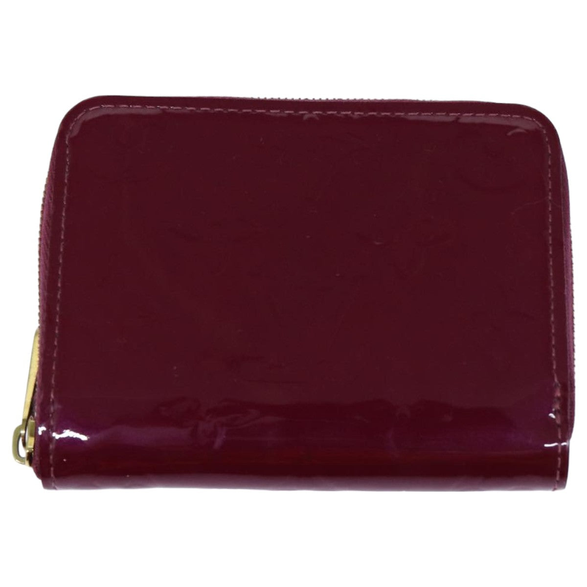 LOUIS VUITTON Monogram Vernis Zippy Coin Purse Wallet Purple M91534 am6485