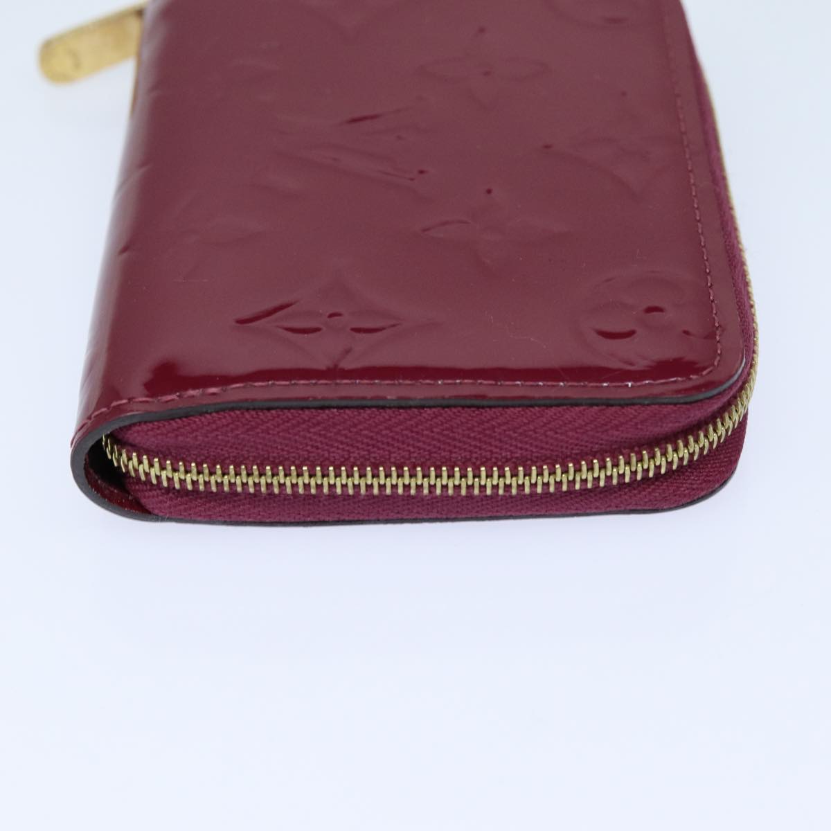 LOUIS VUITTON Monogram Vernis Zippy Coin Purse Wallet Purple M91534 am6485