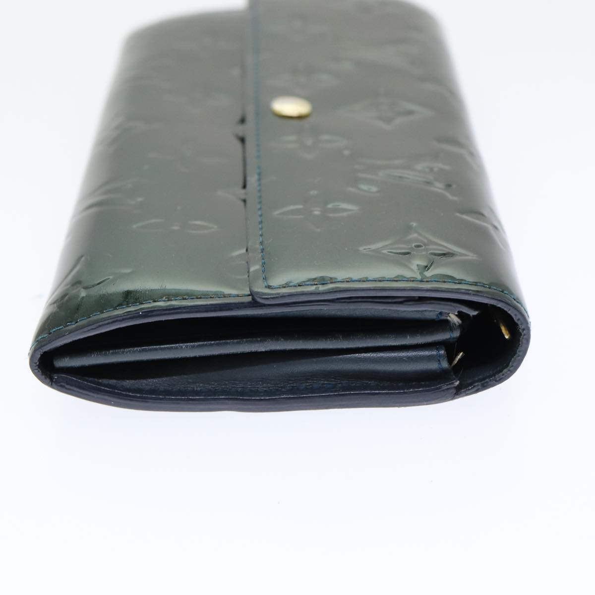 LOUIS VUITTON Vernis Portefeiulle Sarah Long Wallet Bluenuit M93667 am6574