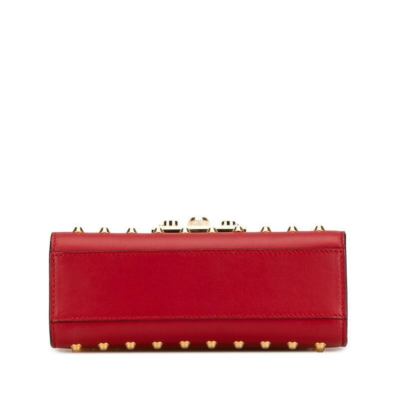 Gucci Padlock Studs Leather Shoulder Bag