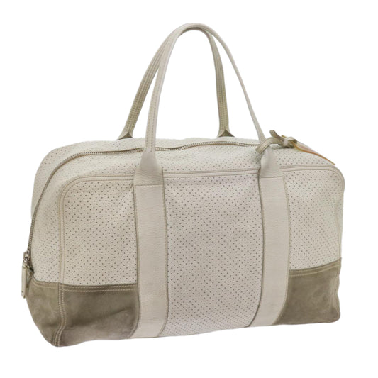 PRADA Sports Boston Bag Leather White  ar10992B