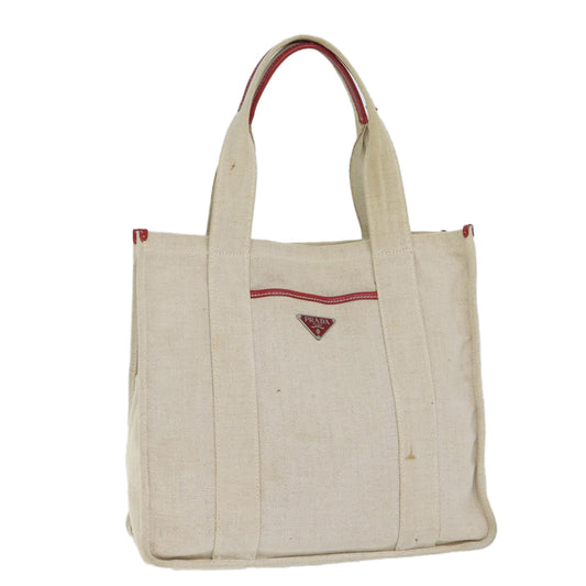PRADA Tote Bag Canvas Beige  ar11641B