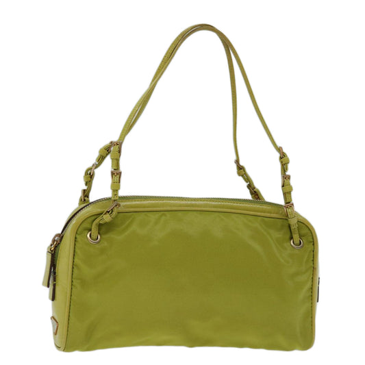 PRADA Hand Bag Nylon Green  ar11658B