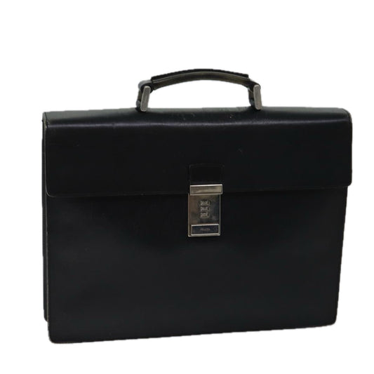 PRADA Hand Bag Leather Black  ar11660B