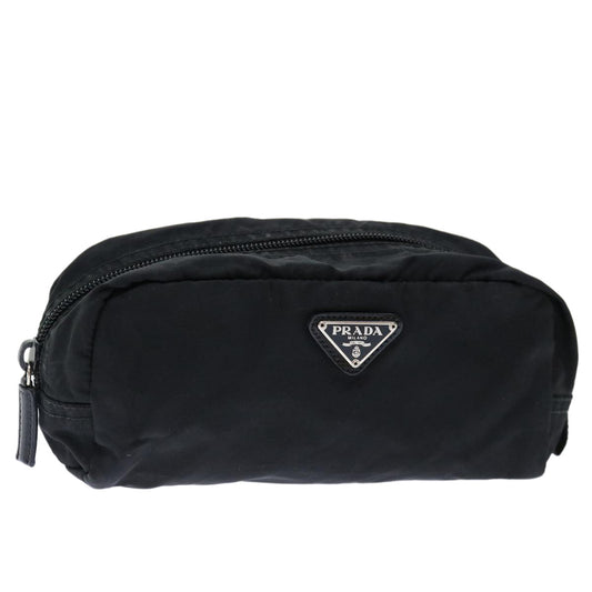 PRADA Pouch Nylon Black  ar11678