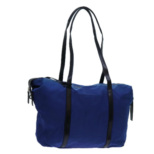 PRADA Shoulder Bag Nylon Blue Black  ar11704